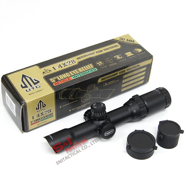 Tactical 1-4x28 Mil-Dot Illuminated Rifle Scope